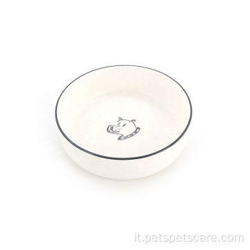 Ceramica ciotola per acqua per alimenti per animali domestici personalizzati